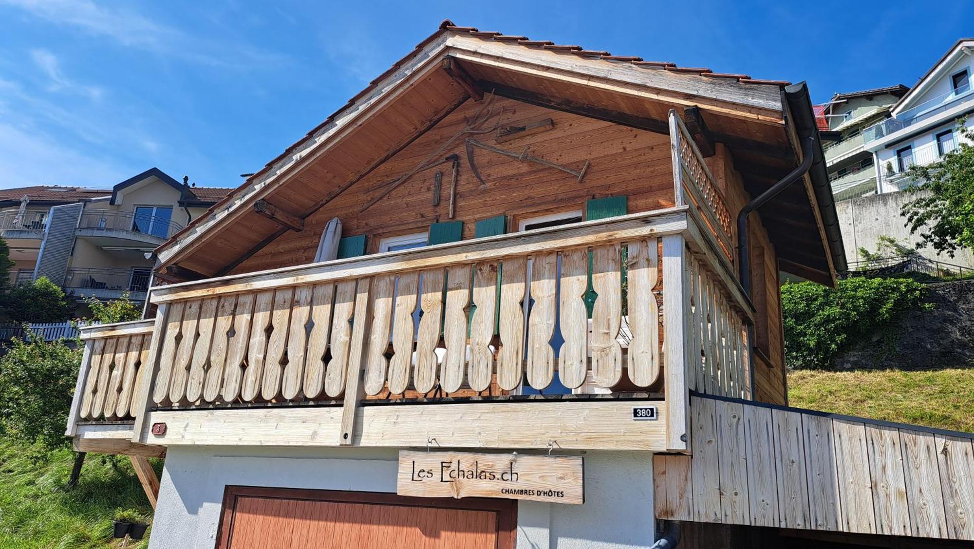 "Les Echalas" Chalet Independant Avec Cuisine En Lavaux Unesco 쉐브레스 외부 사진